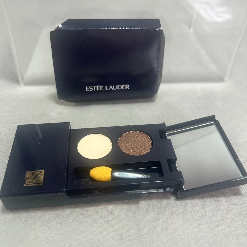 Estee Lauder Eyeshadow Duo 02 Cappuccino 2008 Vintage NOS With Box Matte Shimmer